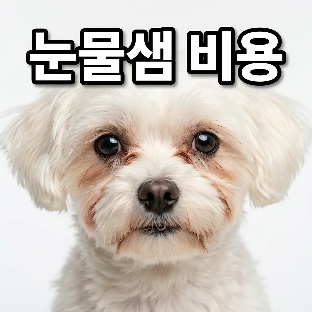 말티즈 눈물샘 막힘 증상과 치료비용 — 유루증 완전 정리