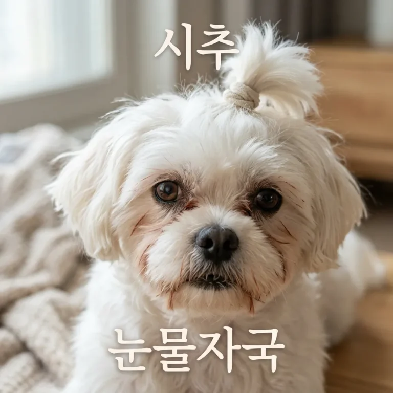 시추 눈물 자국 관리법 5가지|착색 줄이는 홈케어 총정리