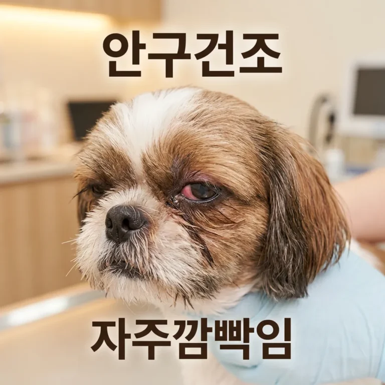 시추 안구 건조증 증상과 집에서 대처하는 5단계