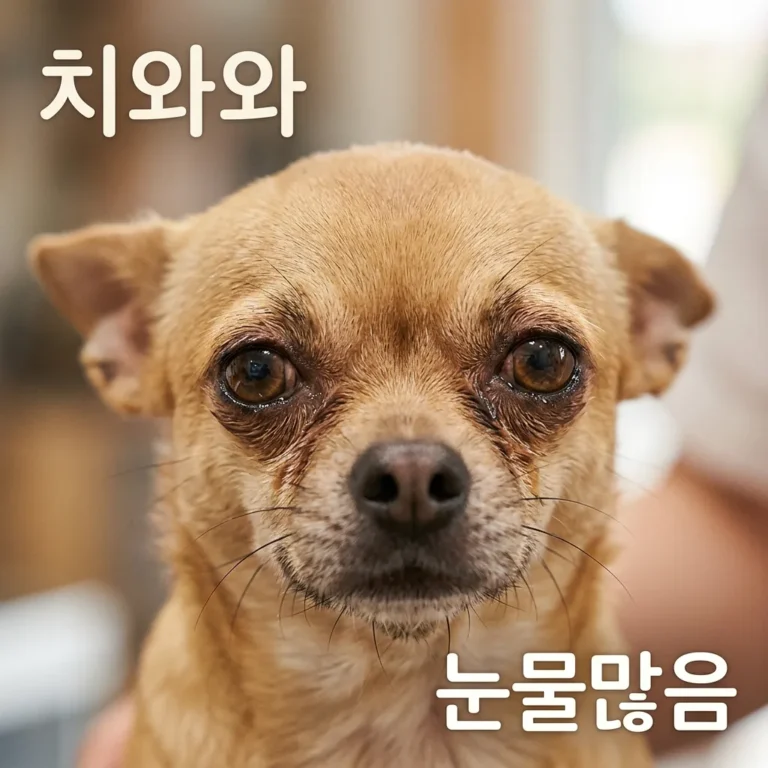 치와와 눈물 과다 원인·해결법 총정리