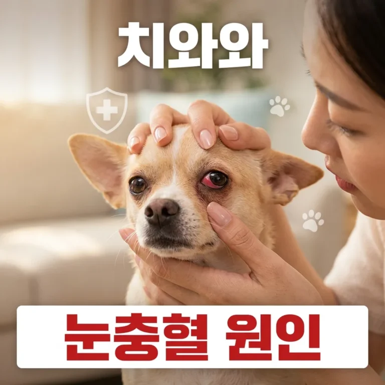 치와와 눈충혈 원인 5가지와 응급 대처법