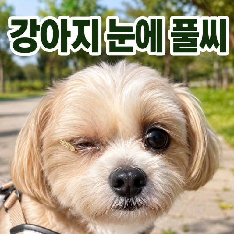 강아지 눈에 풀씨 들어갔을 때|절대 빼지 말아야 할 7가지 신호