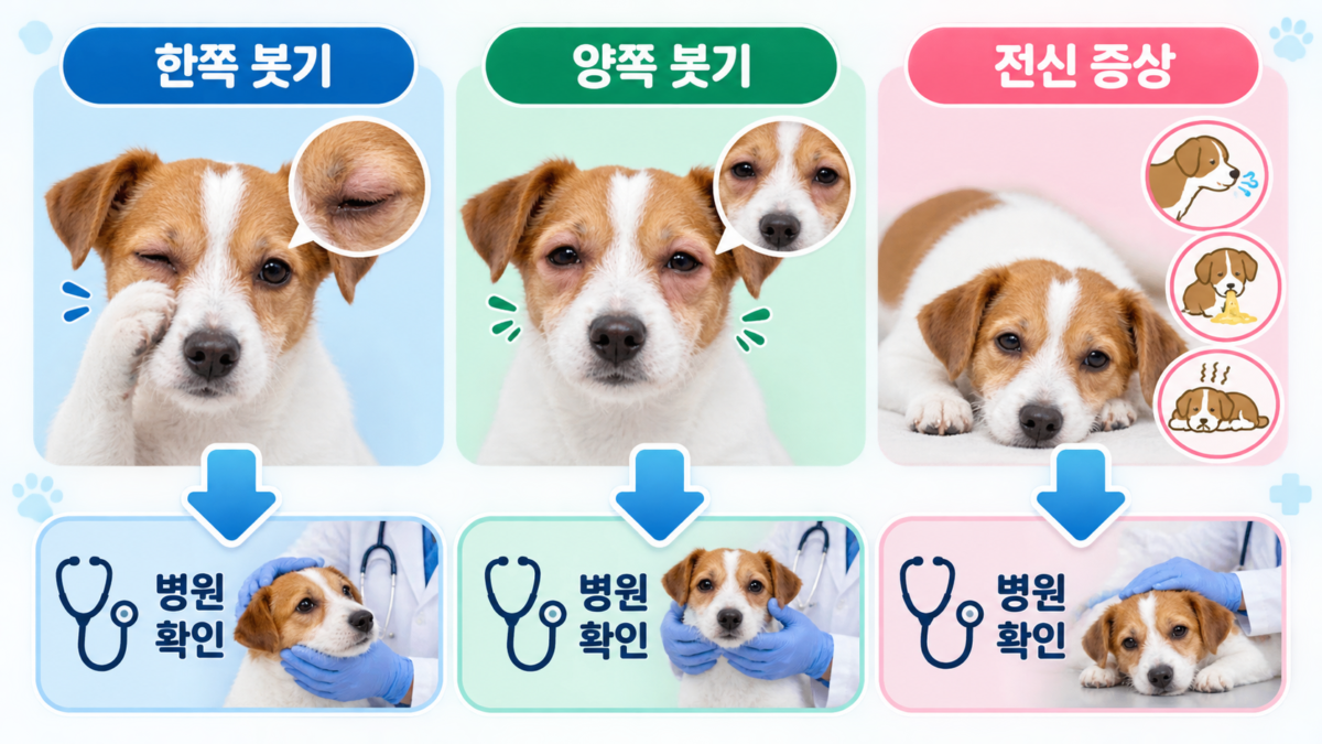 눈꺼풀 붓기 응급 판단