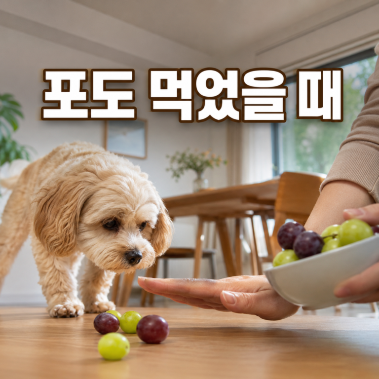 강아지가 포도·건포도 먹었을 때|증상 기다리지 말고 병원 연락