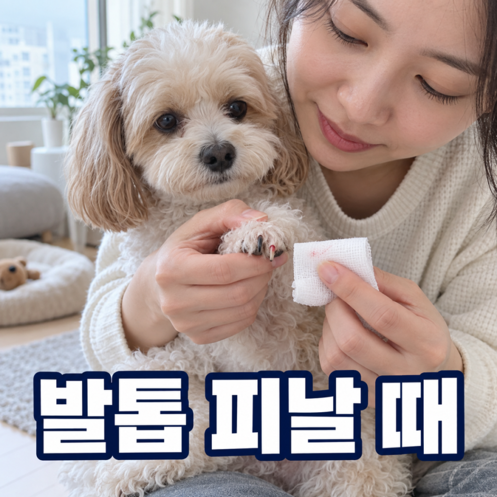 강아지 발톱 출혈 대표 이미지