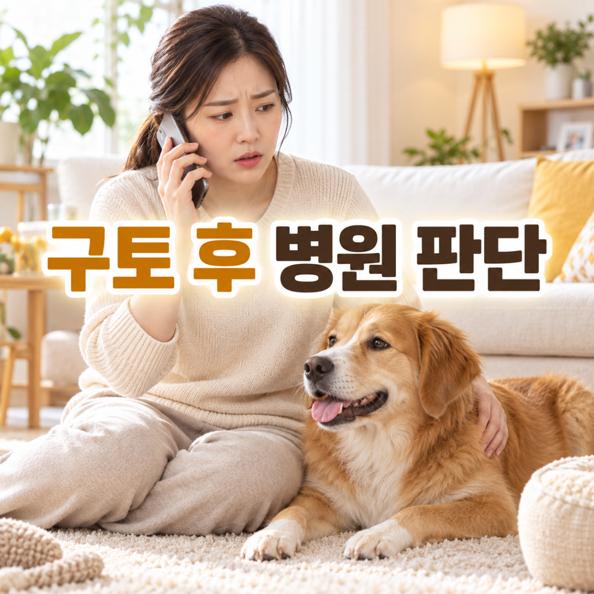 구토 후 병원 판단