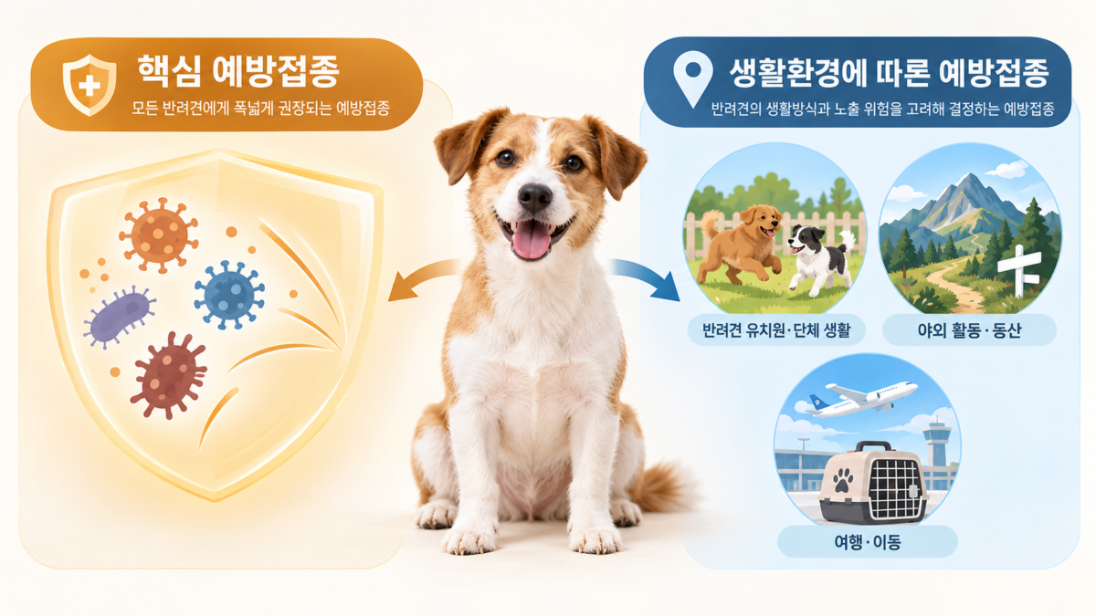 핵심 백신과 생활환경 백신 구분